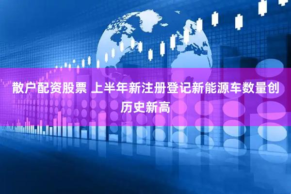 散户配资股票 上半年新注册登记新能源车数量创历史新高